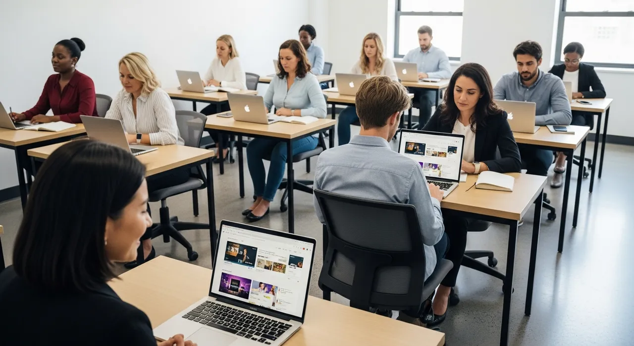 Training platform classroom — RingWiz serves training and education businesses